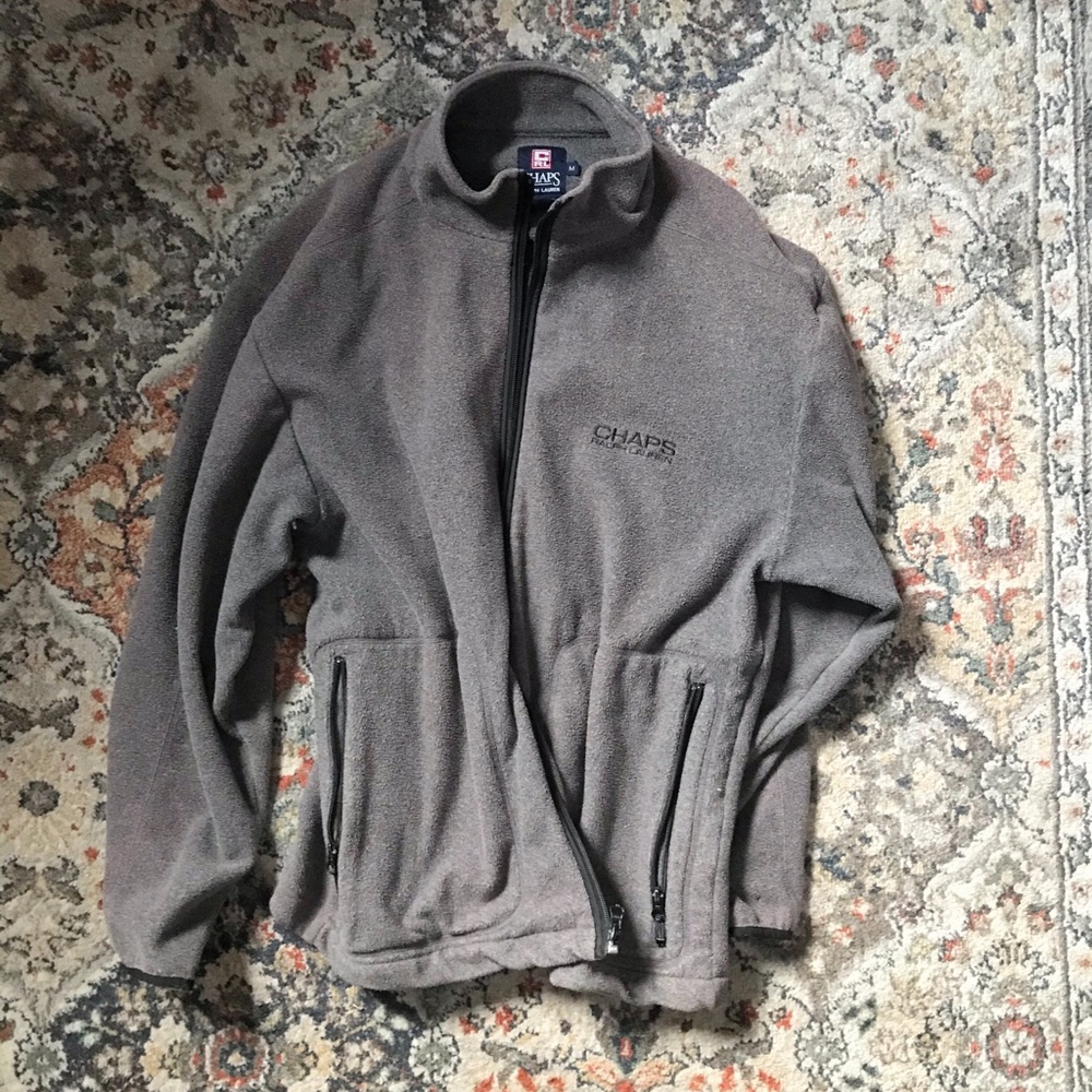 Men’s medium chaps zip up sweater
